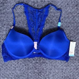 NWT Candie’s lace front clasp push up bra 34C
